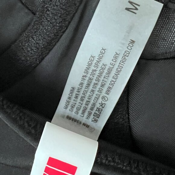 Solid & Striped The Spencer One Piece Swimsuit Black Mesh Panel Medium NO BELT - Picture 8 of 9